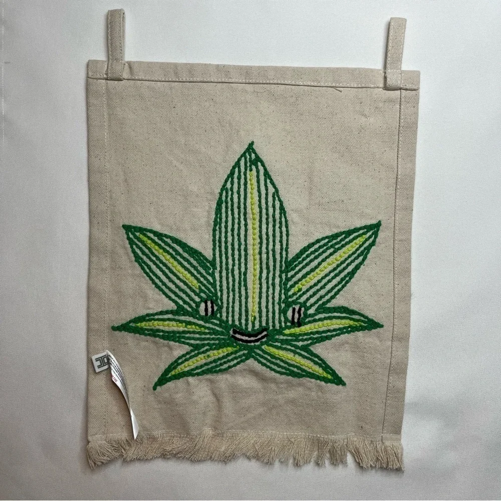 Urban Outfitters Mini Tufted Flag Textured Mary Jane 100% Cotton Tapestry NWT